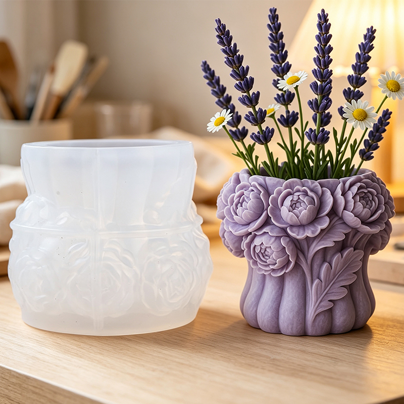 3D Rose Flower Vase Silicone M - Florist Supply Vases recension och pris