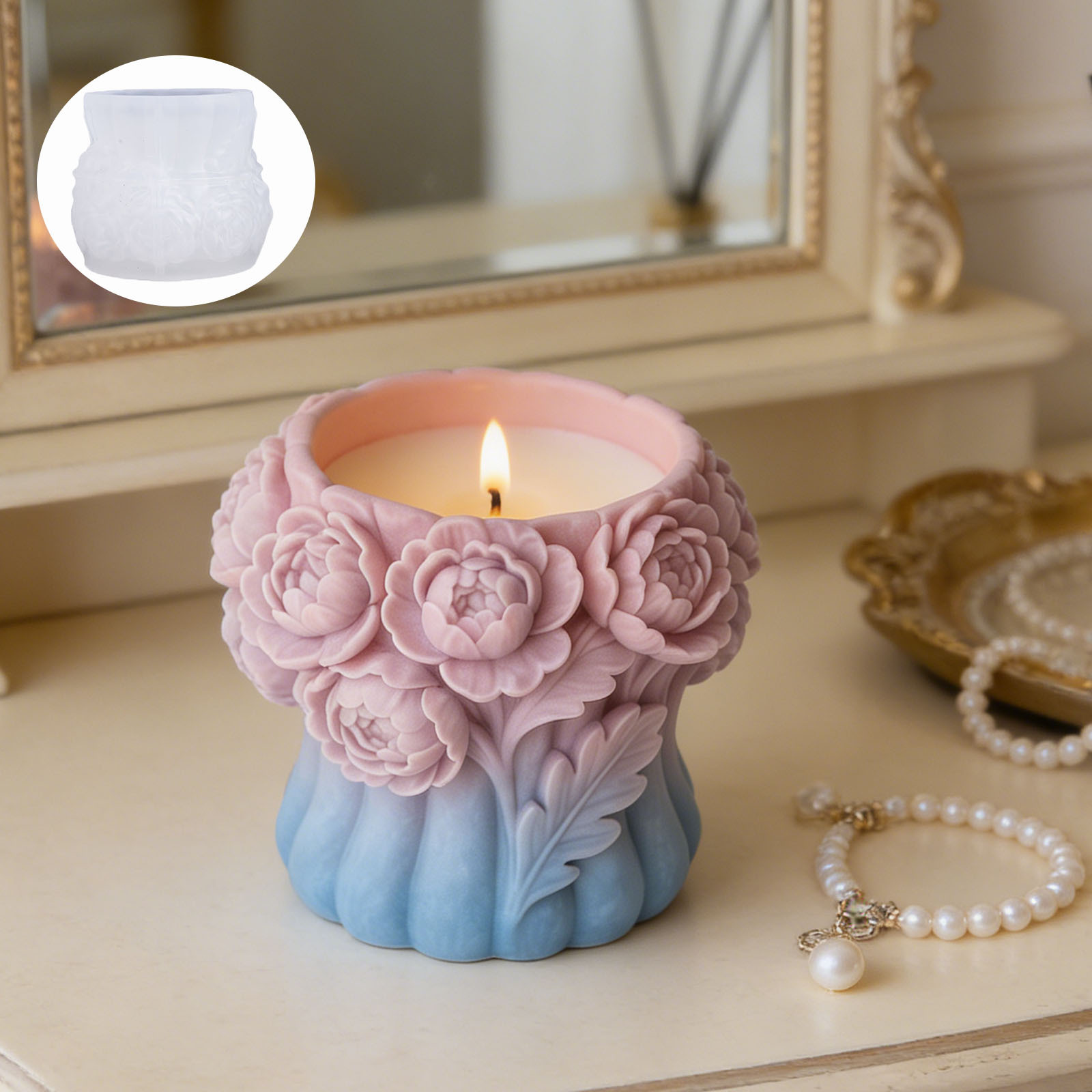 3D Rose Flower Vase Silicone M - Florist Supply Vases recension och pris