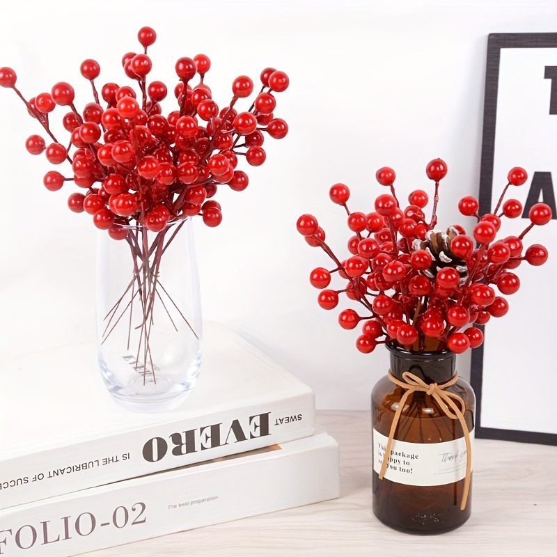 5/10/20Pcs Artificial Red Berr - Florist Supply Bulk recension och pris
