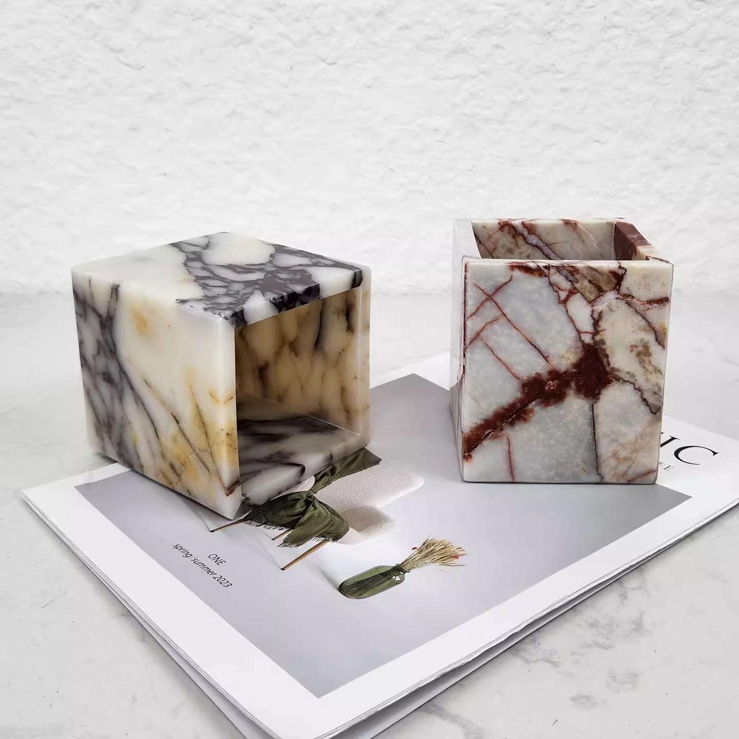 Natural Marble Living Room Des - Florist Supply Vases recension och pris