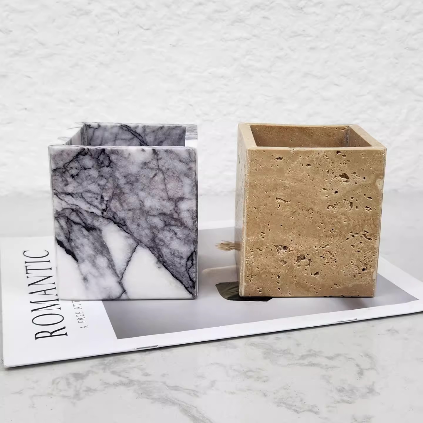 Natural Marble Living Room Des - Florist Supply Vases recension och pris